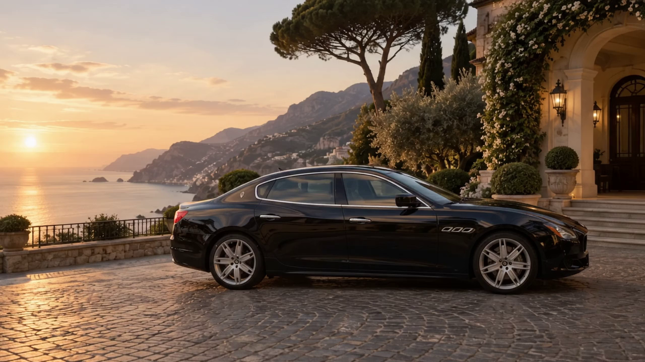 Maserati al tramonto